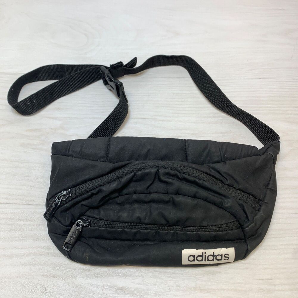 Unisex Adidas Original Core Waist Bag/Fanny Pack Black/White bum bag nylon‎